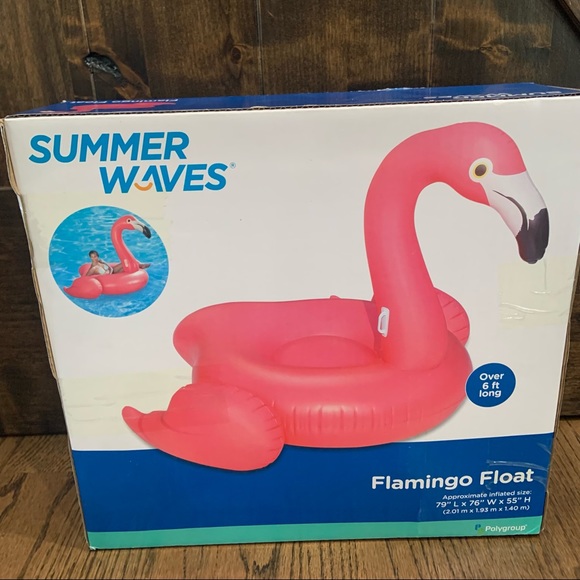 Flamingo Inflatable Pool Float 6FT - Picture 1 of 2